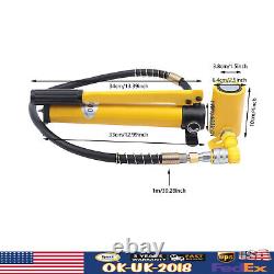 10T Hydraulic Cylinder Jack 10.2cm Single Acting Porta Power Jack Lifting Ram US