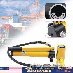 10T Hydraulic Cylinder Jack 10.2cm Single Acting Porta Power Jack Lifting Ram US