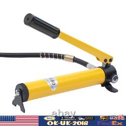 10T Hydraulic Cylinder Jack 10.2cm Single Acting Porta Power Jack Lifting Ram US