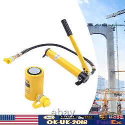 10T Hydraulic Cylinder Jack 10.2cm Single Acting Porta Power Jack Lifting Ram US