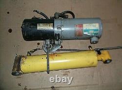 12 volt Monarch Hydraulic Pump with Hydraulic Ram or Cylinder
