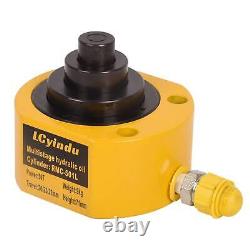 2.6 Multi-Section Stroke Solid Single Acting 50T Hydraulic Cylinder Jack Ram