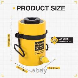 2 Stroke 60T Hydraulic Jack Ram Hollow Single Acting Hydraulic Ram Cylinder