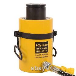 2 Stroke 60T Hydraulic Jack Ram Hollow Single Acting Hydraulic Ram Cylinder