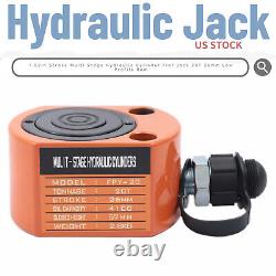 20 Tons 1.02 Stroke 41cc Profile Hydraulic Cylinder Jack Ram Lifting New