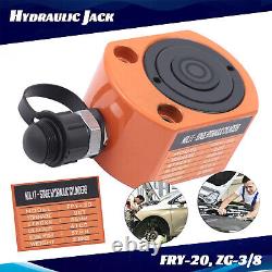 20T 41cc Low Profile Hydraulic Cylinder Jack Portable Power Mini Hydraulic Ram