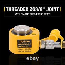 20T Hydraulic Cylinder Ram Jack 0.51 Stroke + CP-180 Manual Hydraulic Pump Kit