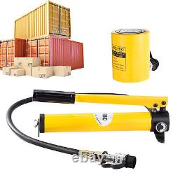 20T Hydraulic Cylinder Ram Jack + CP-180 400cc Manual Hydraulic Hand Pump Kit US