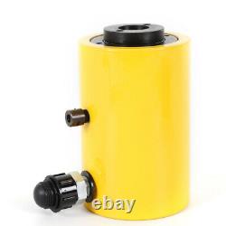 20T Hydraulic Hollow Hole Cylinder Jack Plunger Ram 2 inch Manual Oil Pump HOT