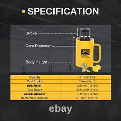 30T Hydraulic Cylinder Ram Jack 2 Stroke Hollow Single Acting RCH-3050