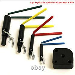 5 pc Hydraulic Cylinder Piston Rod 5 Size Rod U-Cup Installation Tool Kit