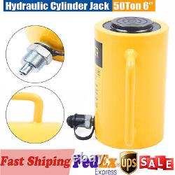 50 Ton Hydraulic Cylinder Jack Solid Ram 150mm/6 inch Stroke Single Acting