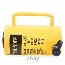 50 Ton Hydraulic Cylinder Jack Solid Ram 150mm/6 inch Stroke Single Acting