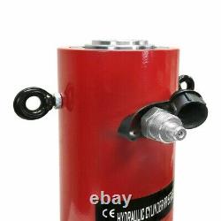 50 Ton Hydraulic Cylinder Ram 200mm Stroke 15.35 in Closed Height DOUBLE ACTING