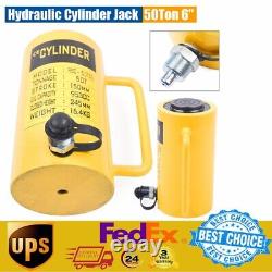 50 Tons Hydraulic Cylinder Single Acting 6 Inch Stroke Heavy Duty Jack Ram 150mm