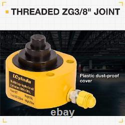 50T 2.6 Hydraulic Cylinder Jack Ram Solid Single Acting Multi-Section Stroke