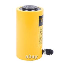 6 50T Heavy Duty Stroke Hydraulic Cylinder Jack Single Acting Solid Ram TOP