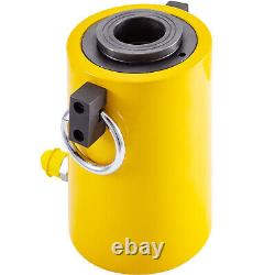 60T Hydraulic Cylinder Ram Single Acting Hollow Cylider Jack 2-50mm stroke