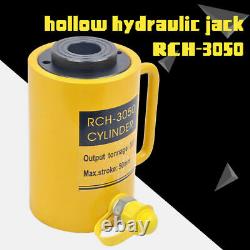 Hydraulic Hollow Hole Cylinder Jack Ram 30 Tons Industrial Y