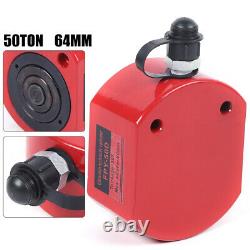 Jack 50 Ton 2.52 Stroke Ram Low Profile Flat Lift Cylinder Hydraulic Cylinder