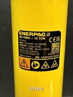 New! Enerpac RC-1012 12 Stroke Steel Hydraulic Cylinder with 10 Ton Ram