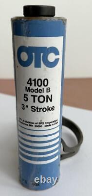 OTC Power Team 4100 Model B Hydraulic Ram 5 Ton 3-Inch Stroke