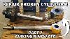 Repair Broken Hydraulic Cylinders For Cat D11 Dozer Part 1 Making A New Eye