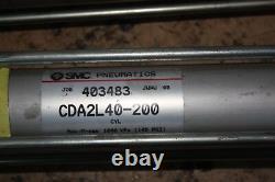 SMC CDA2L40-200 Cylinder Pneumatic Actuator Ram 40 Bore 200 Stroke