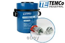 TEMCo Hollow Hydraulic Cylinder Ram 100 TON 3 In Stroke 5 YEAR Warranty