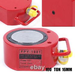 100 Ton Jack Ram Lifting Hydraulic Cylinder Punger Auto Retracting Tool Steel