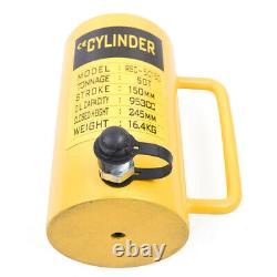 Cylindre Hydraulique De 50 Tonnes Jack 150mm Cylindre À Simple Action Ram Cylindre Hydraulique