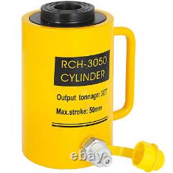 Cylindre Hydraulique Jack 30 Ton 2 50mm Course Mono-actionné Ram 7,2 10kg