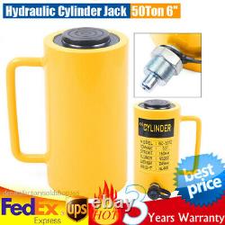 Cylindre Hydraulique Jack 50 Tons 6 Atteinte Simple Actionné Ram Lourd