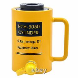 Rch-3050 Cylindre Hydraulique À Trous Creux Jack Ram 30 Tonnes Industrial 50mm Stroke