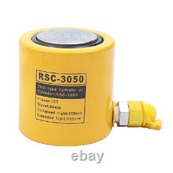 Rsc-3050 Cylindre Hydraulique Jack Ram 30t/66138lbs 50mm Stroke+cp-700 Pompe À Main
