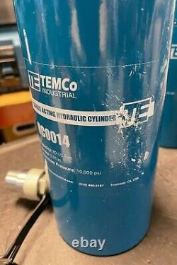 Temco Hc0014 Cylindre Hydraulique Ram Simple Agissant 30 Ton 6 Pouces