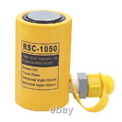 Vérin hydraulique 10T RSC-1050 à profil bas, vérin à simple effet à alimentation portative