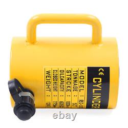 Vérin hydraulique à piston de 50 tonnes 4Stroke, simple effet, pour levage, couleur jaune, neuf.